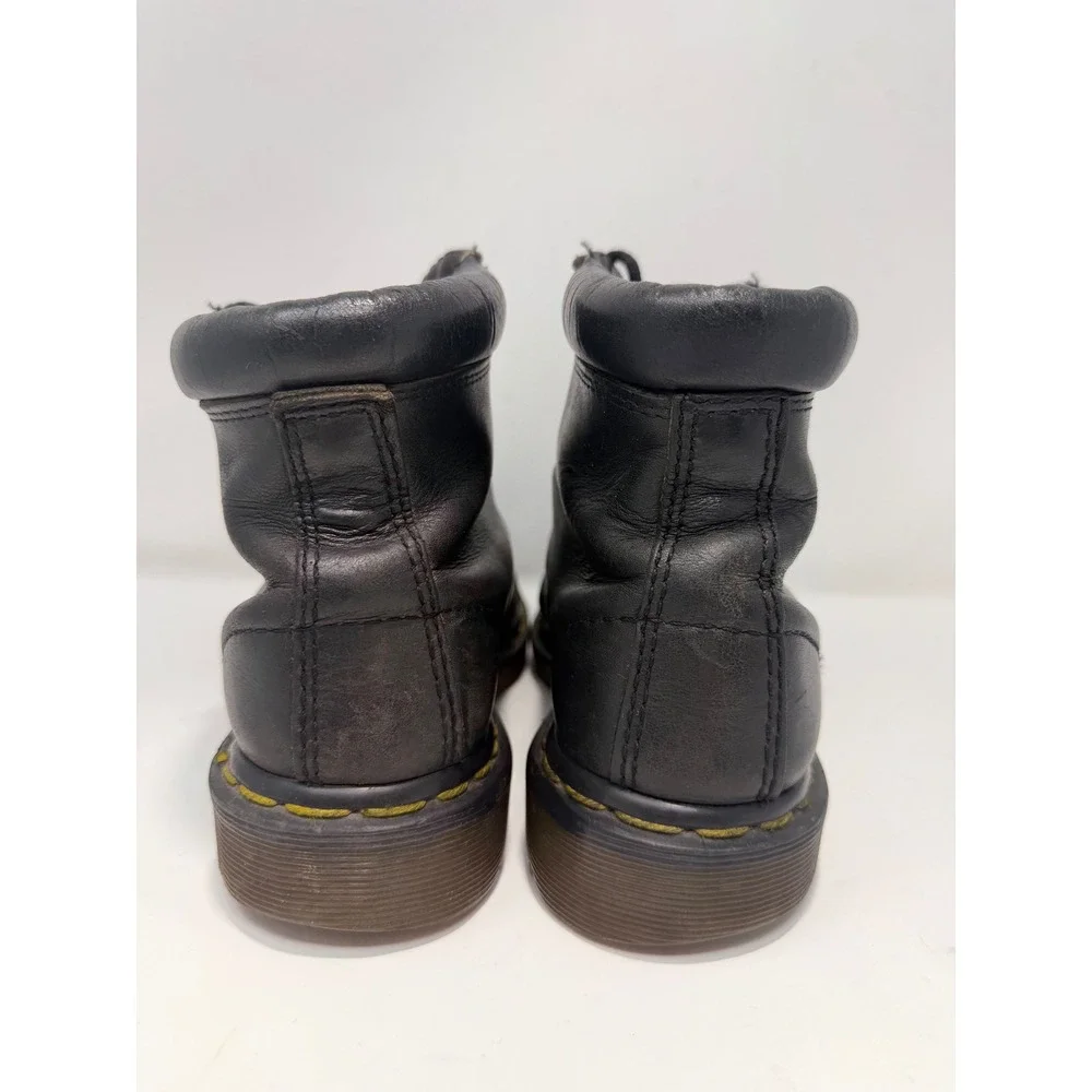 Dr Martens Black Leather Lace Up Ankle Boots Mens 8 Eye US Mens4, US‎ Women's 5